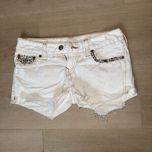 True Religion White Women's Shorts